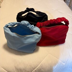 Stoney Clover Women's Handbag Set - Black, Blue, and Red